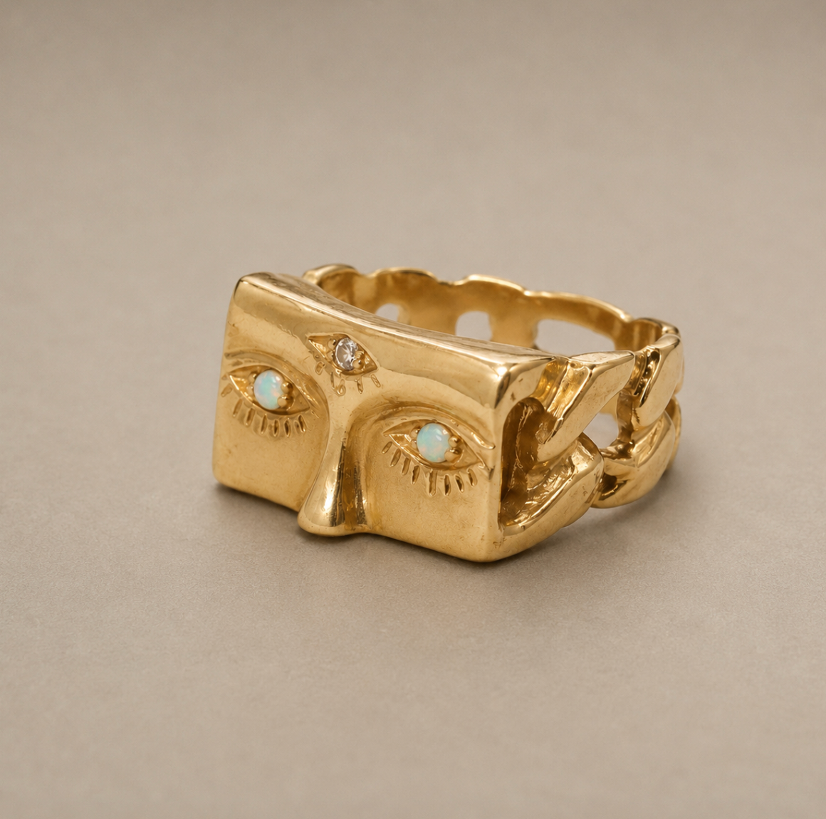 Argus Face Ring