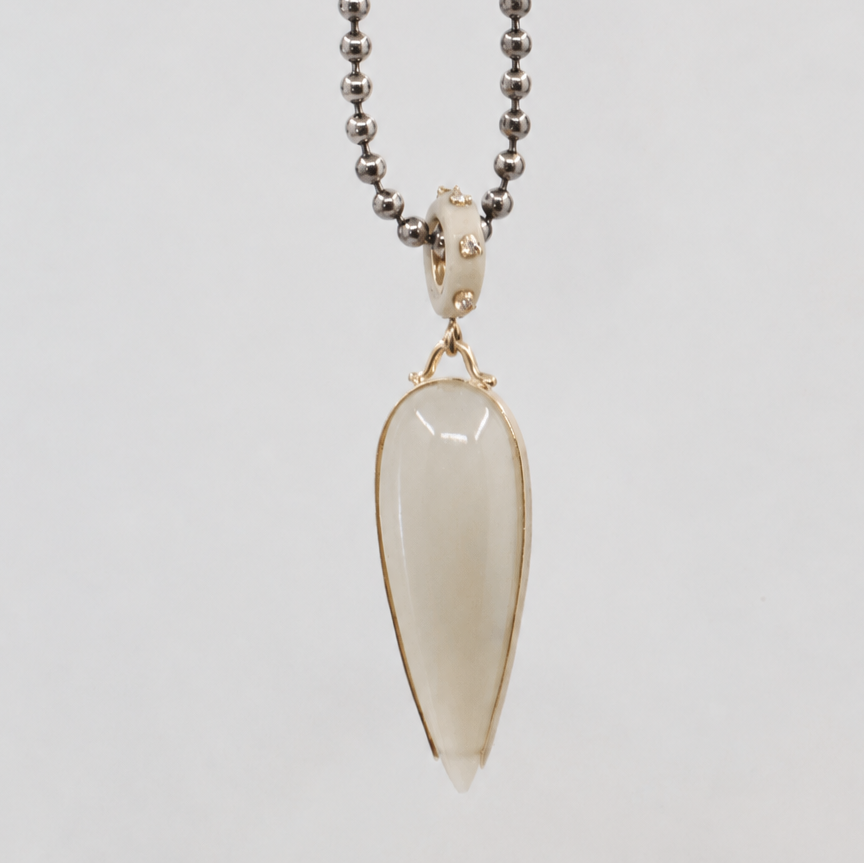The Mill Charm- Counterpoise Moonstone