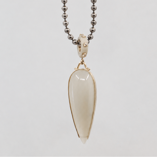 The Mill Charm- Counterpoise Moonstone